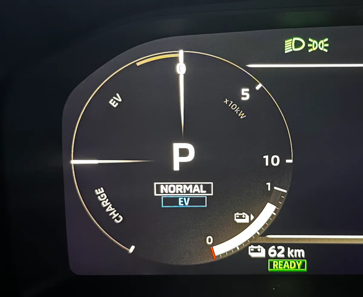 アウトランダーPHEVのEVモード