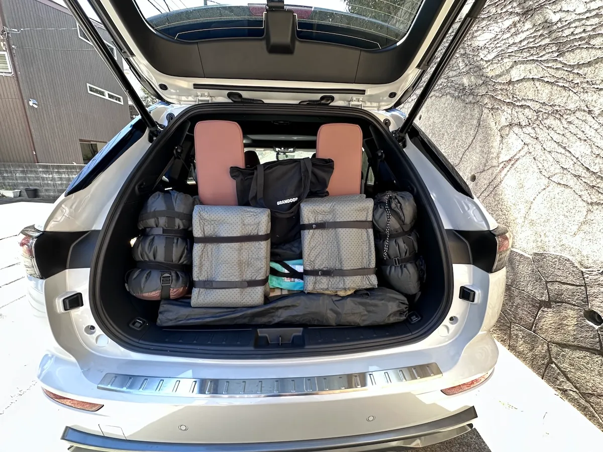 アウトランダー３列目使用時の荷室