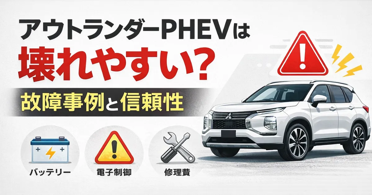 アウトランダーPHEVは壊れやすい？